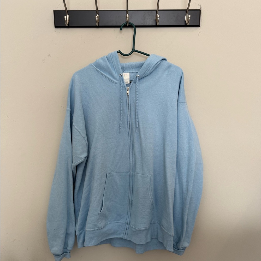 Light Blue Men's Hoodie Sweater